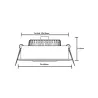 Encastrable 10w rond orientable blanc extra plat 90mm-850 lumens