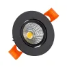 Encastrable 5w rond orientable noir 55mm-450 lumens