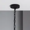Suspension noire étanche ip54 métal noir culot e27