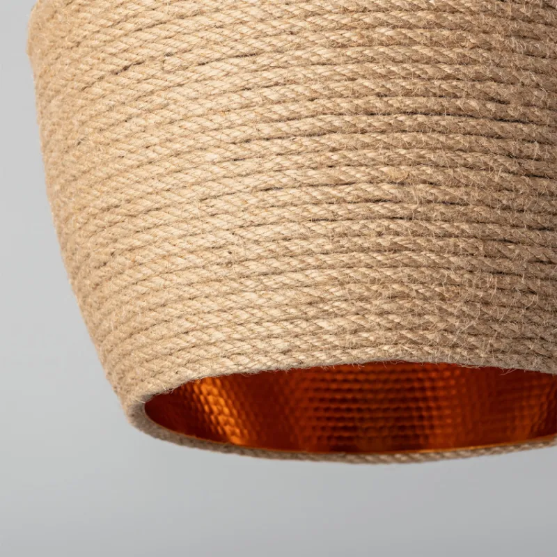 Suspension décoration rotin lampe suspendu culot e27