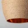Suspension décoration rotin lampe suspendu culot e27