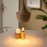 Suspension décoration rotin lampe suspendu culot e27