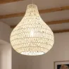 Suspension décoration blanche lampe suspendu culot e27