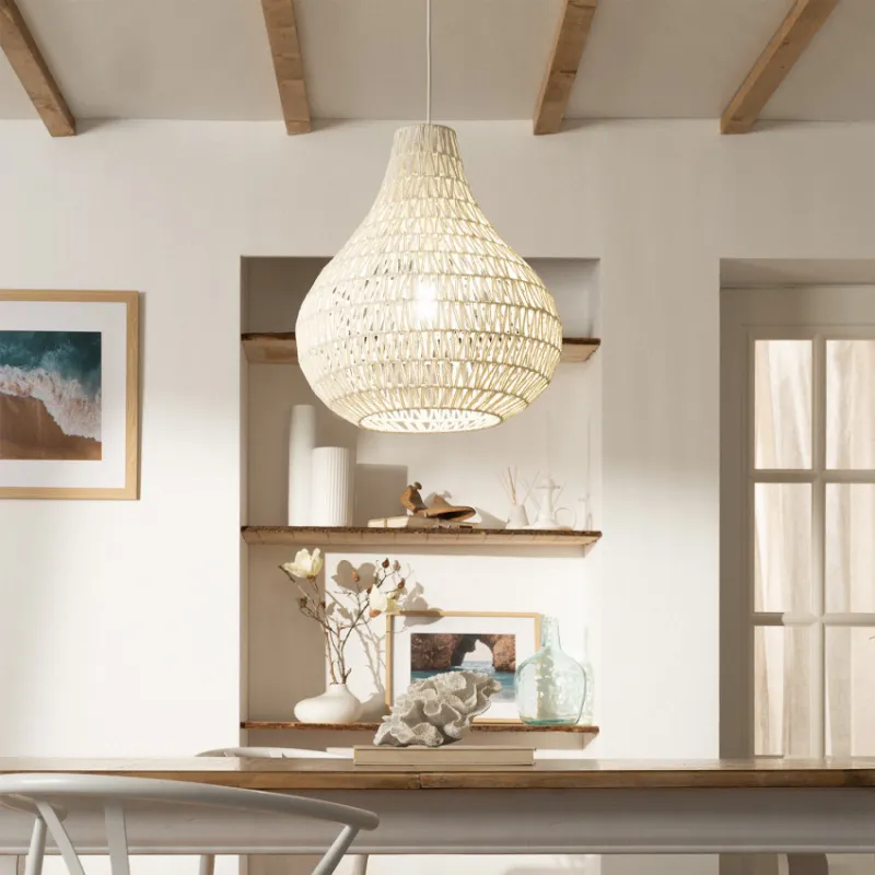 suspension-decoration-blanche-lampe-suspendu-culot-e27