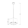 Suspension décoration blanche lampe suspendu culot e27