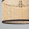 Suspension décoration rotin lampe suspendu culot e27