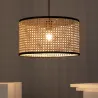 Suspension décoration rotin lampe suspendu culot e27