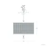 Suspension décoration rotin lampe suspendu culot e27