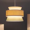 Suspension décoration rotin lampe suspendu culot e27