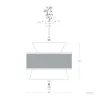 Suspension décoration rotin lampe suspendu culot e27