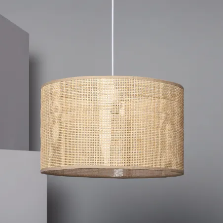 Suspension décoration rotin lampe suspendu culot e27