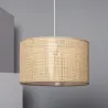 Suspension décoration rotin lampe suspendu culot e27