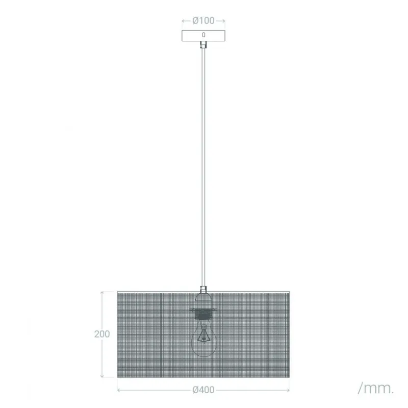 Suspension décoration rotin lampe suspendu culot e27
