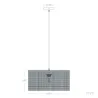 Suspension décoration rotin lampe suspendu culot e27