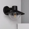Applique murale noire étanche ip54 métal noir culot e27