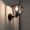 Applique murale noire étanche ip54 métal noir culot e27