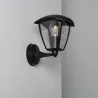 Applique murale noire étanche ip54 métal noir culot e27