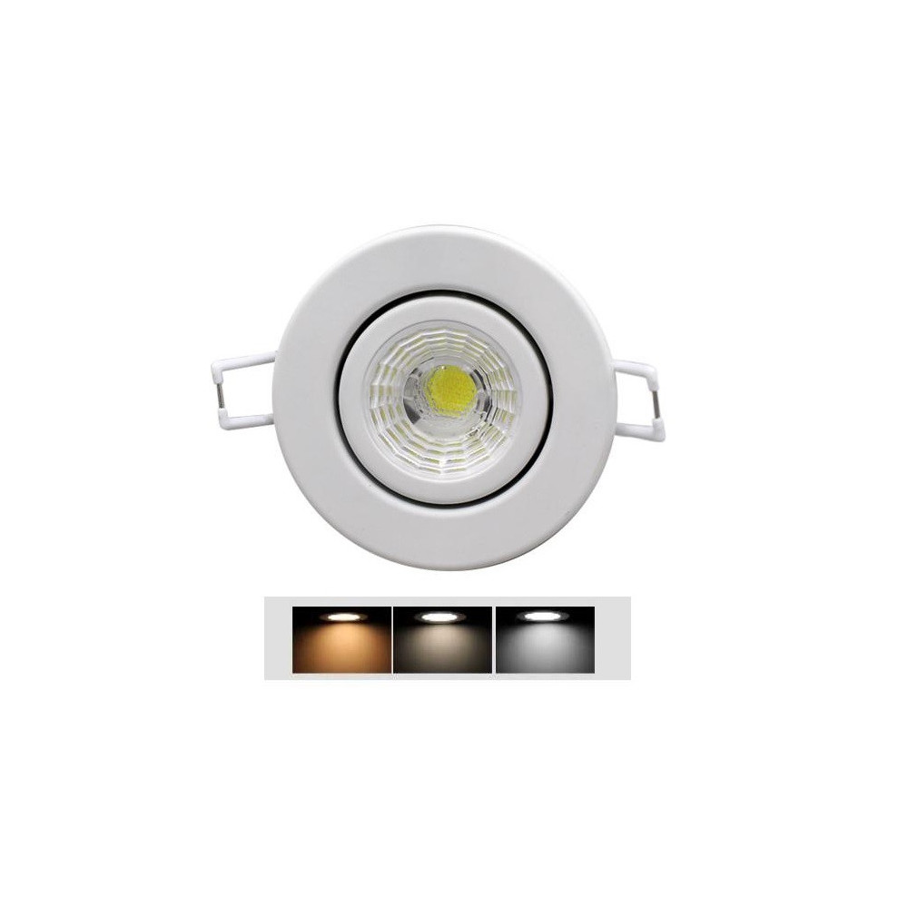 Kit de spot LED à encastrer Smart Light à intensité lumineuse variable IP44  2,8W 360