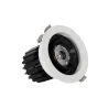 Encastrable 7w rond orientable noir et blanc 80mm-700 lumens-ugr19