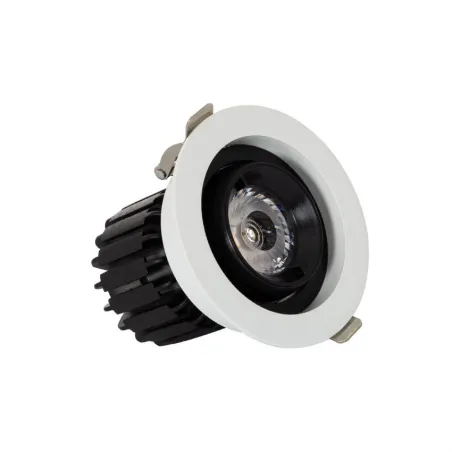 Encastrable 7w rond orientable noir et blanc 80mm-700 lumens-ugr19