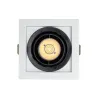 Encastrable 7w carré orientable noir et blanc 82mm-700 lumens-ugr19