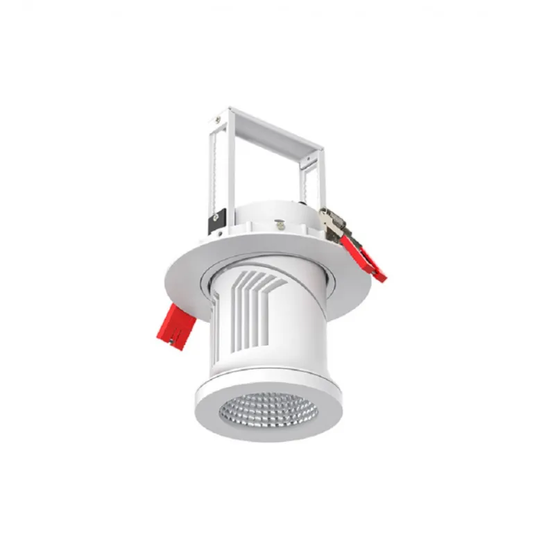 Encastrable 25w escamotable et orientable blanc 125mm-2500 lumens-ip44