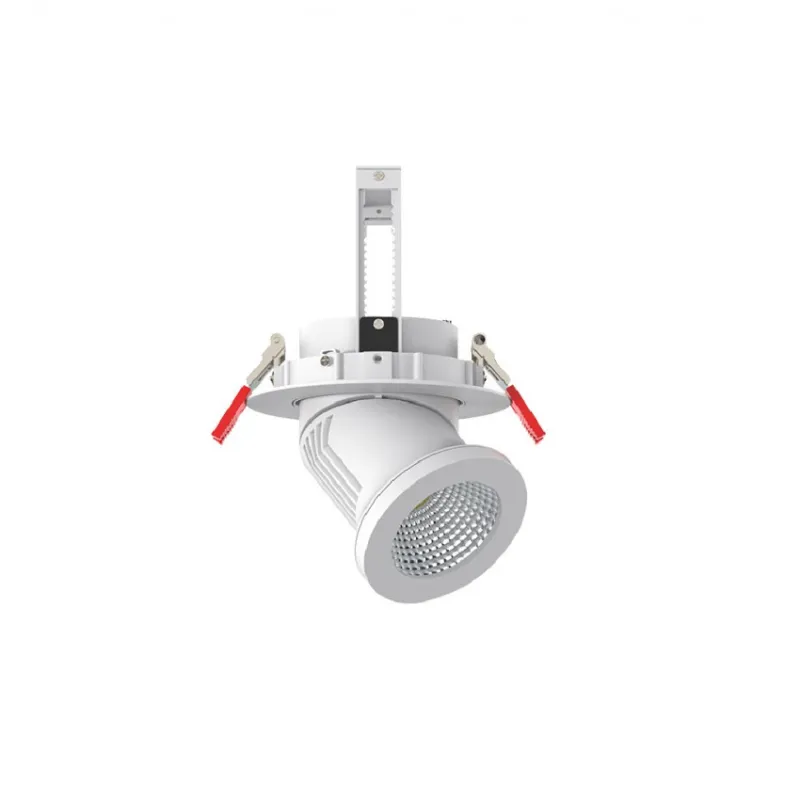 Encastrable 25w escamotable et orientable blanc 125mm-2500 lumens-ip44