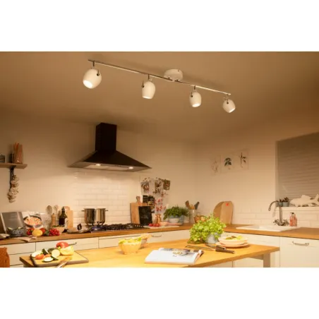 Applique plafonnier Philips 18w led quatre têtes orientable saillie