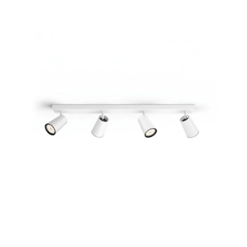 applique-plafonnier-philips-gu10-quatre-tetes-blanc-orientable-saillie