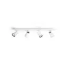 applique-plafonnier-philips-gu10-quatre-tetes-blanc-orientable-saillie