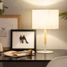 Lampe a poser de table wifi culot e27 abat-jour 25cm