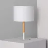 Lampe a poser de table wifi culot e27 abat-jour 25cm