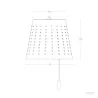 Lampe solaire a suspendre étanche extérieur rechargeable nomade lumineux bali