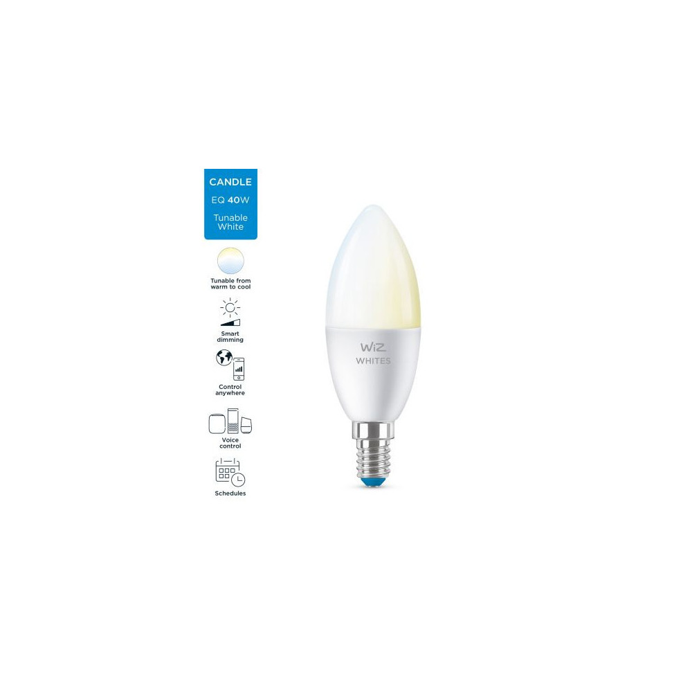 Ampoule 5w e14 led cct variable Bluetooth wizmote wifi wiz Philips