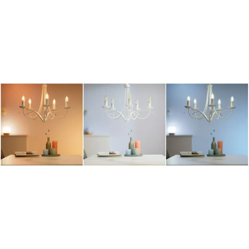 Lot de 2 Ampoules 5w e14 led rgb+cct variable Bluetooth wizmote wifi wiz Philips