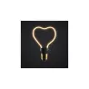 Ampoule e27 filament led 8w variable forme coeur