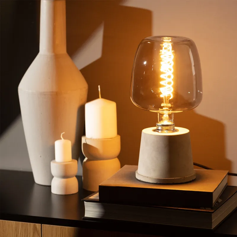 Ampoule 8w led filament culot e27 verre fumée 235mm
