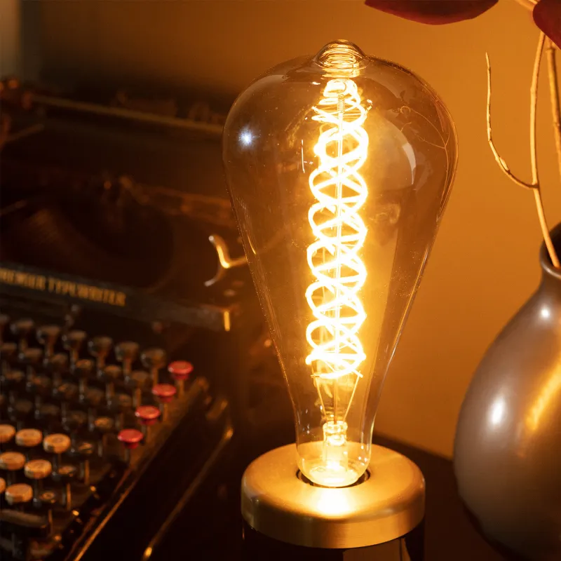 Ampoule 8w led filament culot e27 verre fumée 270mm