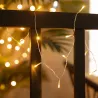 Guirlande solaire 5m lumineuse led décoration blanc chaud 3000k