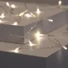 Guirlande solaire 5m lumineuse led décoration blanc chaud 3000k