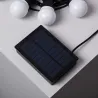 Guirlande solaire 7m lumineuse led décoration blanc chaud 3000k