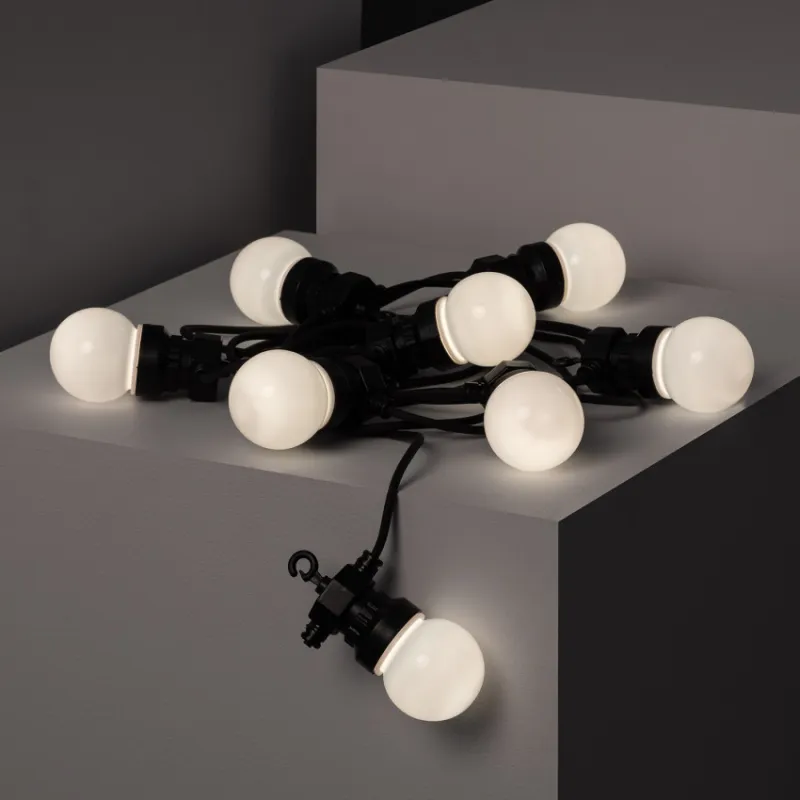 Guirlande solaire 7m lumineuse led décoration blanc chaud 3000k