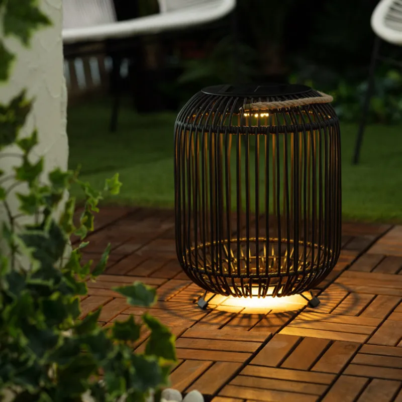 Lampe a poser 38cm solaire étanche extérieur nomade lumineuse
