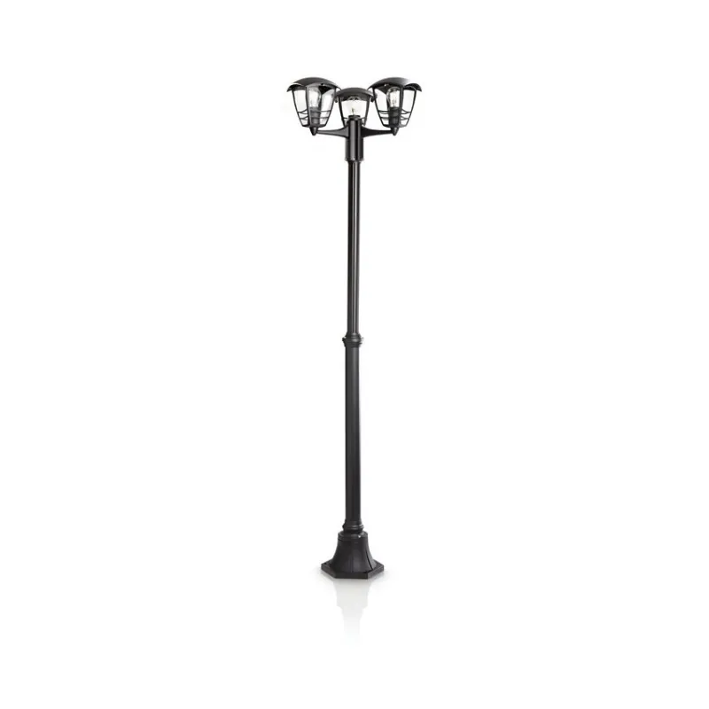 Lampadaire extérieur Philips 184 cm triple têtes ampoule e27