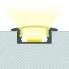Profilé Aluminium a56 avec diffuseur Continu pour Ruban LED