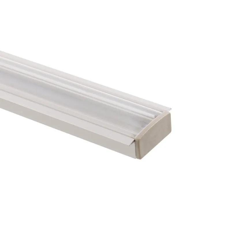Profilé Aluminium encastré a51 avec diffuseur Continu pour Ruban LED