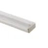 Profilé Aluminium encastré a51 avec diffuseur Continu pour Ruban LED