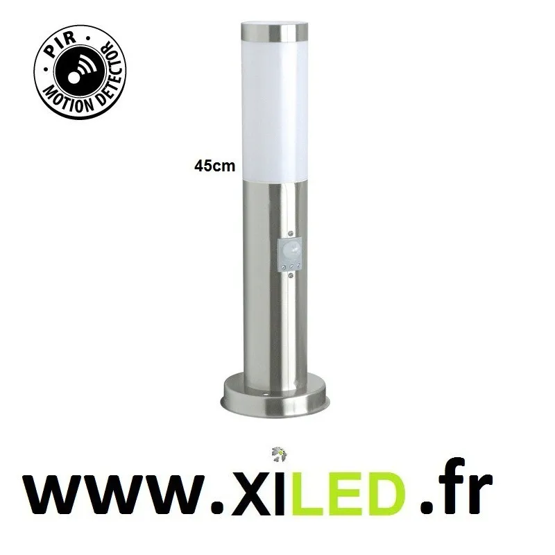 Borne lumineuse avec détecteur de mouvement 45cm