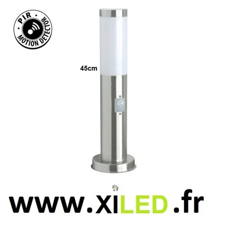 Borne lumineuse avec détecteur de mouvement 45cm