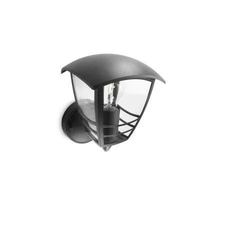 Applique extérieur Philips noire ip44 culot e27 haut
